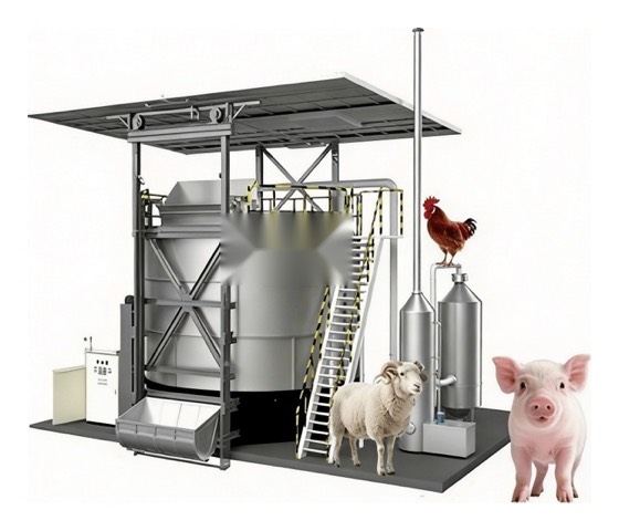 Kitchen waste treatment unit