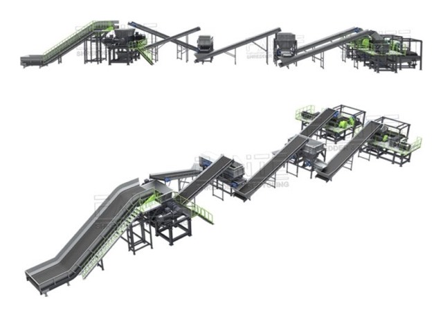 Rubber powder line